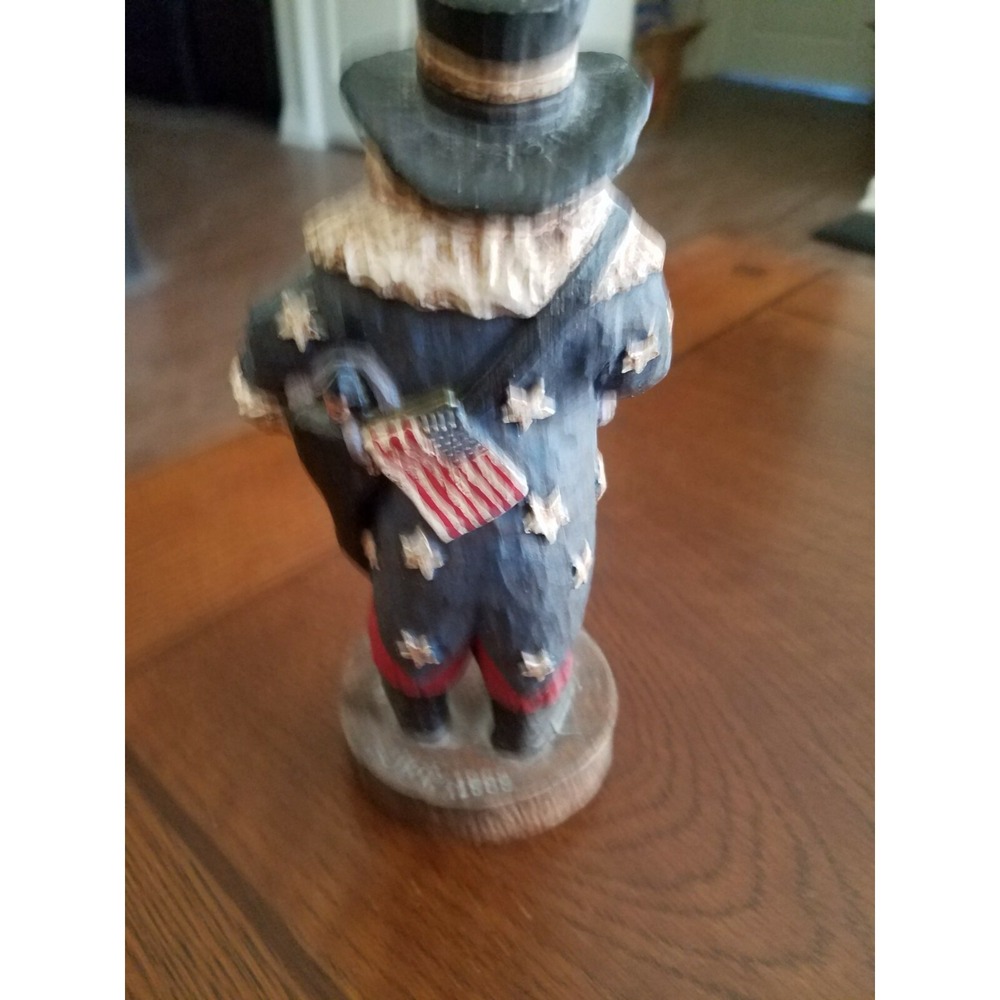 Santa  - Hand Painted Wood World Inc.1915 ‎  USA  Figurine Made Virginia USA - Picture 3 of 3